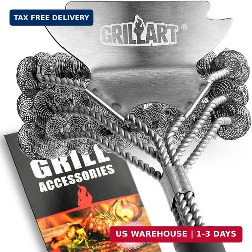 Grill brush and scraper - and,