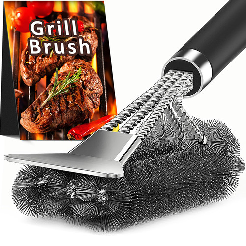 Grill brush and scraper - and, scraper,18