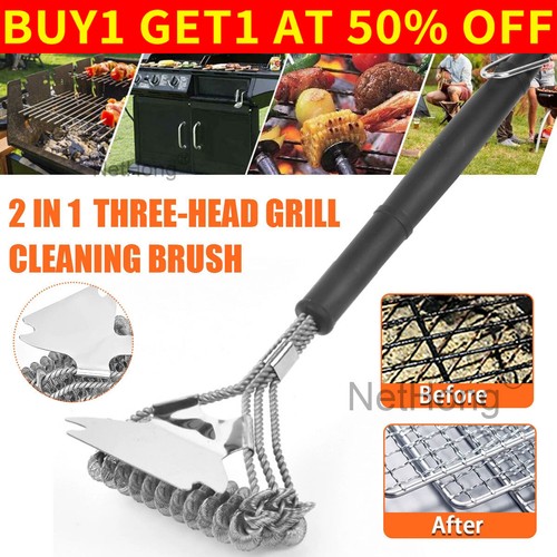 Grill brush and scraper - brush,