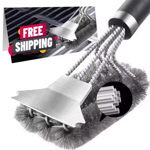 Heavy duty bbq cleaning brush - heavy,