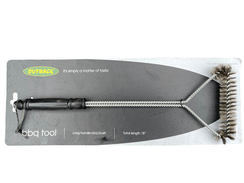 Outback long handle bbq brush - long,