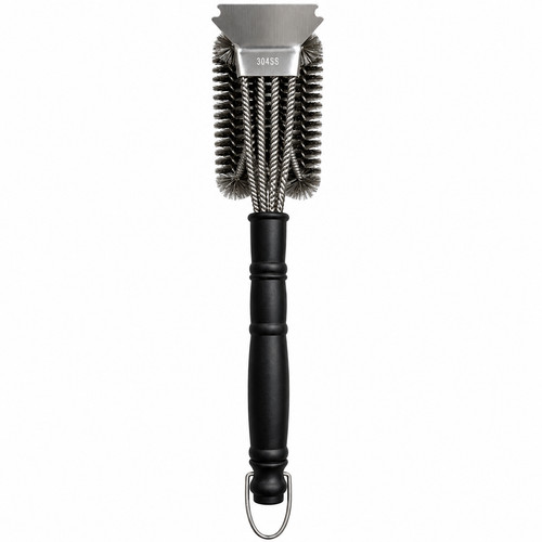 Bbq grill brush with scraper - grill,