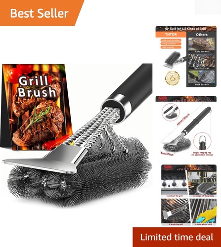 Adjustable bbq grill brush - adjustable,