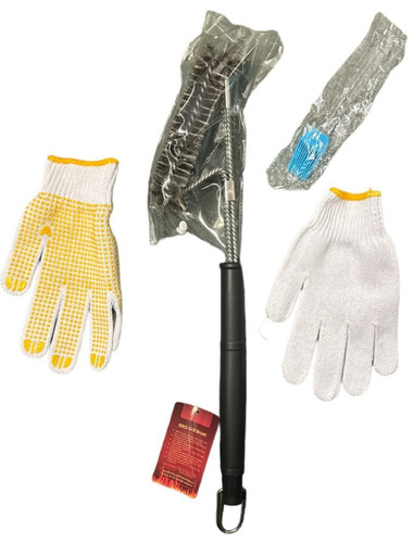 Grill brush and scraper long - and,