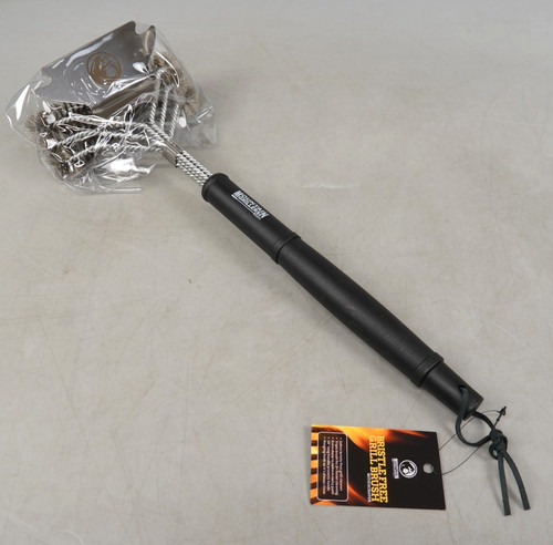 Bbq grill brush with scraper - grill,