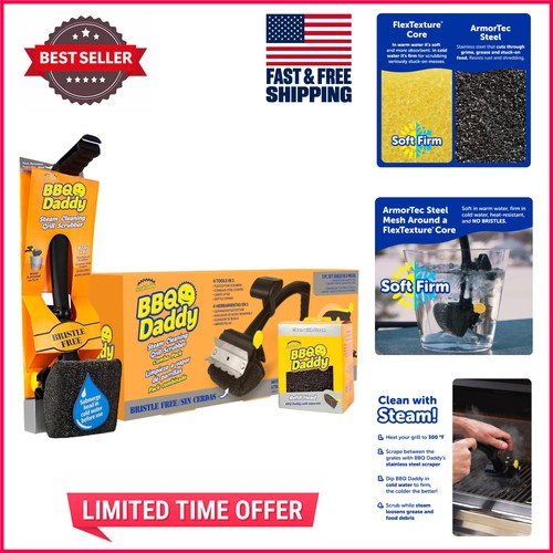 Modern bbq grill brush with - modern,