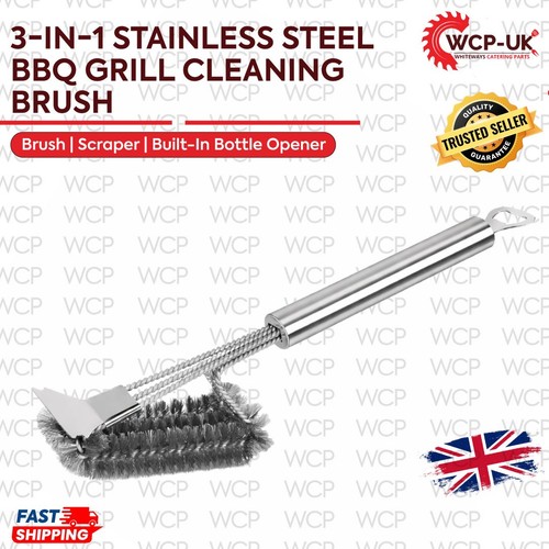 Heavy duty bbq cleaning brush - cleaning,