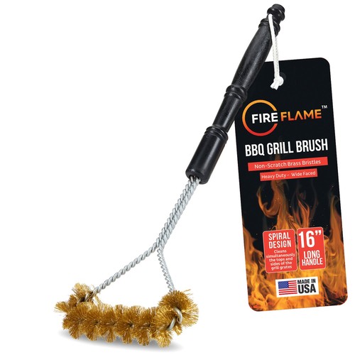 Bbq grill brush - grill, 16-inch